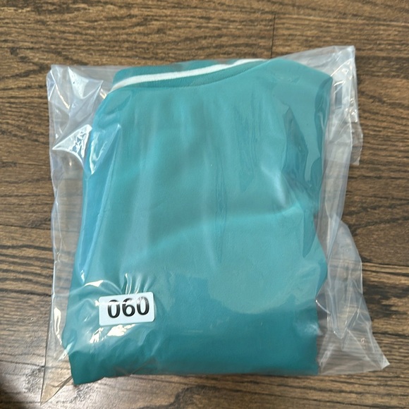 Shein Curve Snap Button Green and White Letterman B Varsity Vest Size 4X - Picture 7 of 7